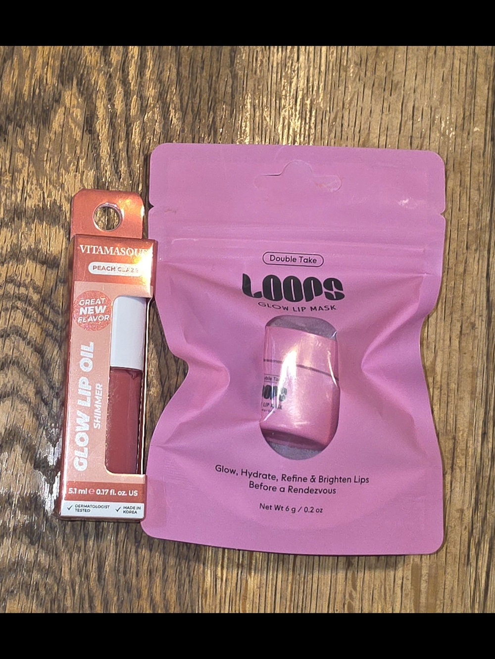 Loops Glow Lip Mask + Vitamasque Glow Lip Oil Duo - BNIB